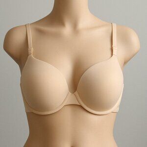 Victorias Secret Pink Beige Skin Tone Bra Size: 34D